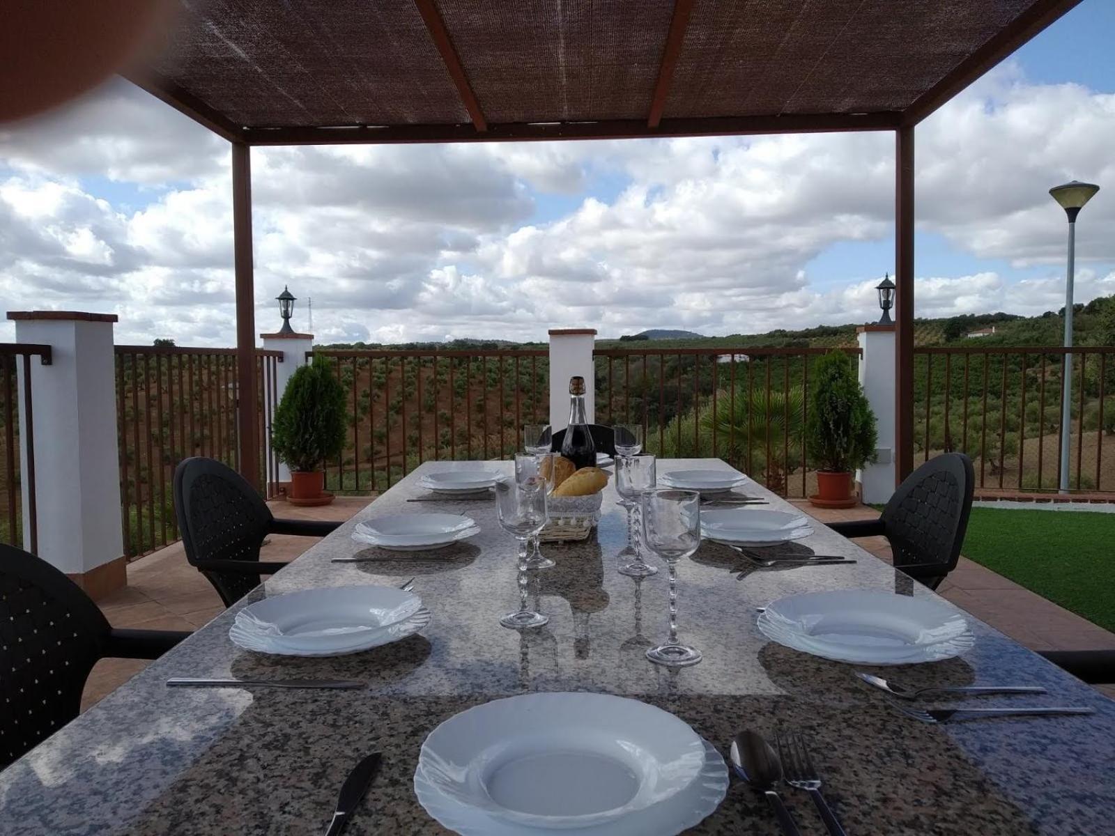 Villa La Sombra Del Lagarto Peñaflor Exterior foto